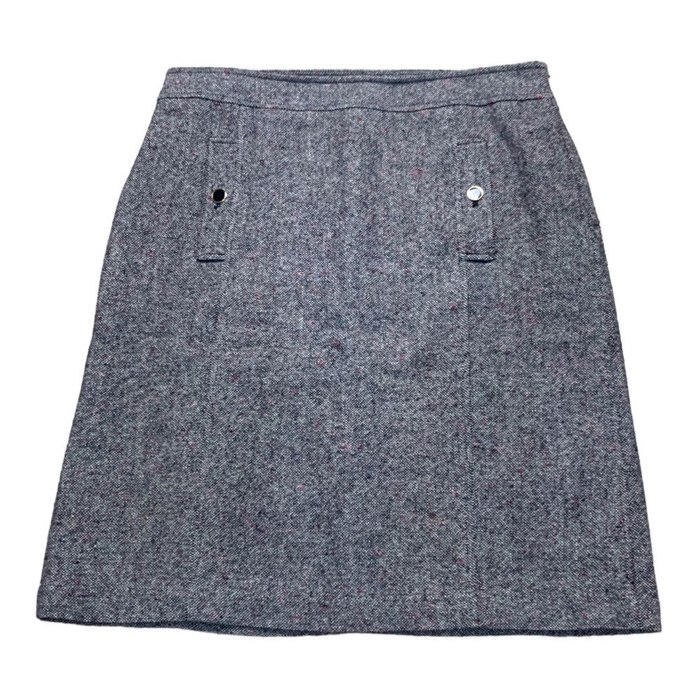 TALBOTS classic Black speckled wool blend skirt . Sz‎ 14